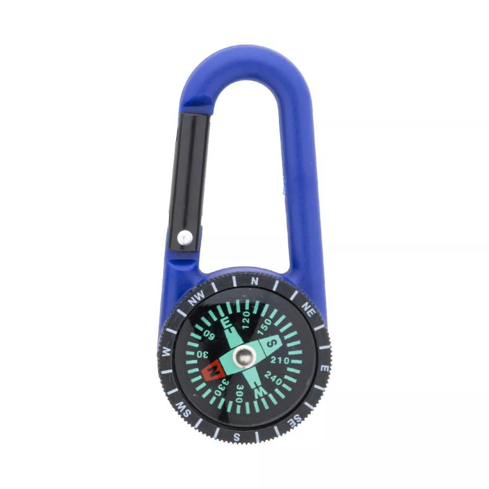 Edmund blue black carabiner 