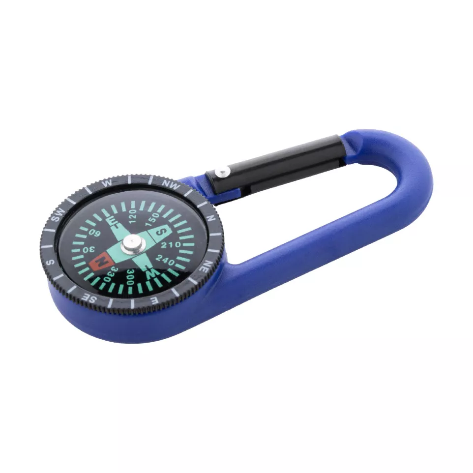 Edmund blue black carabiner 
