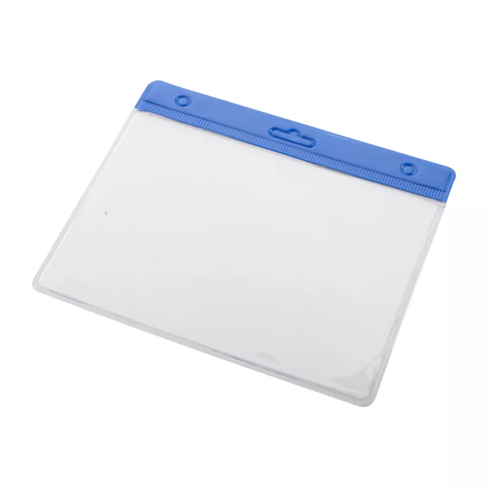 Bahhol blauw transparant pashouder 