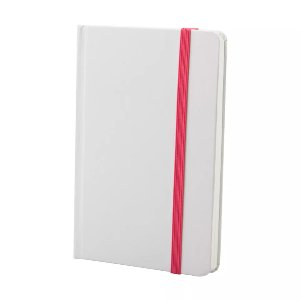 Pendula A6 pink white notebook 