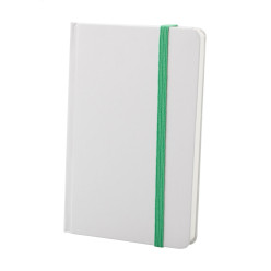 Pendula A6 green white notebook 