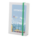 Pendula A6 green white notebook 