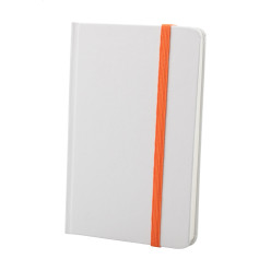 Pendula A6 orange white notebook 