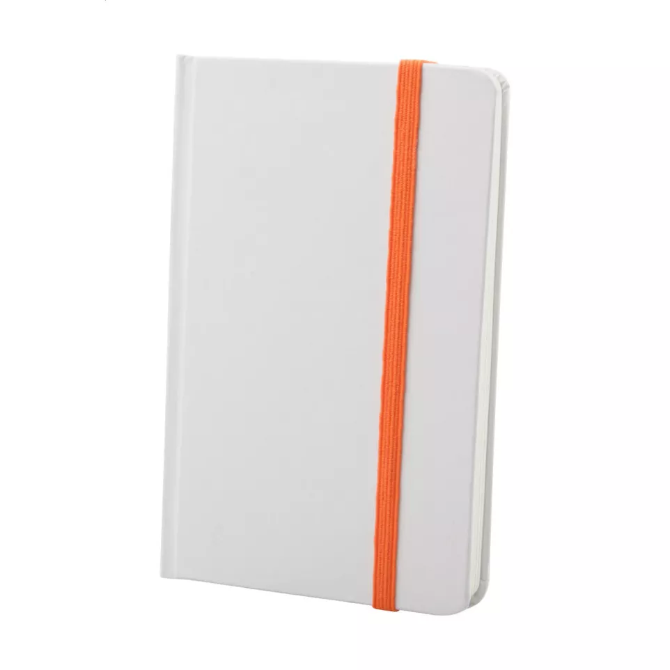 Pendula A6 orange white notebook 