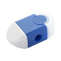 Pencix blue white eraser and sharpener 