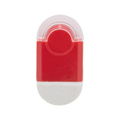 Pencix red white eraser and sharpener 