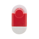 Pencix red white eraser and sharpener 