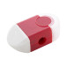 Pencix red white eraser and sharpener 