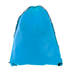 Druuk licht blauw  trekkoord tas 