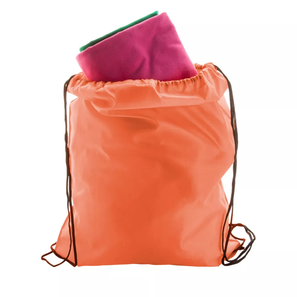 Druuk orange  drawstring bag 