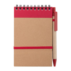 Platanus A6 red natural notebook 