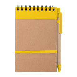 Platanus A6 yellow natural notebook 