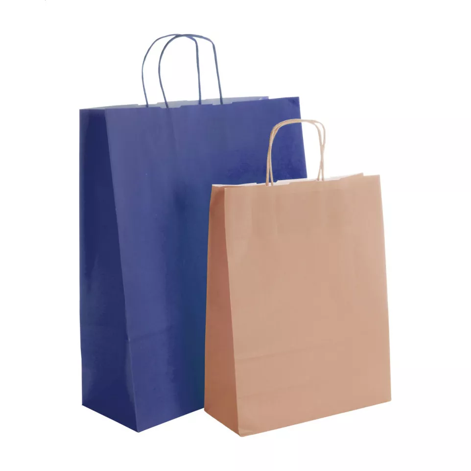 Store blue  paper bag 