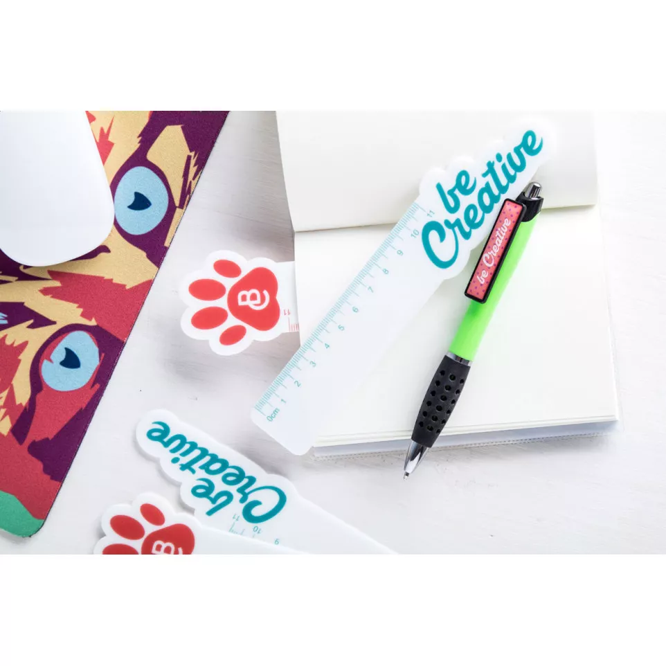 Drafter white  custom made ruler 