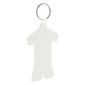 Corner white  keyring 