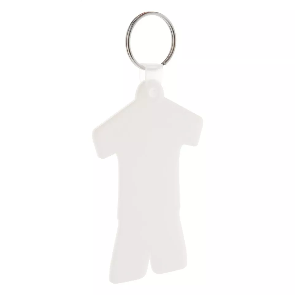 Corner white  keyring 