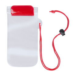 Wapro red transparent waterproof mobile case 
