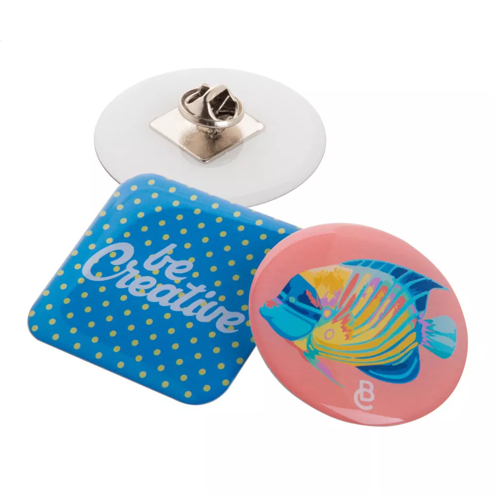 EpoBadge Maxi wit  doming badge 