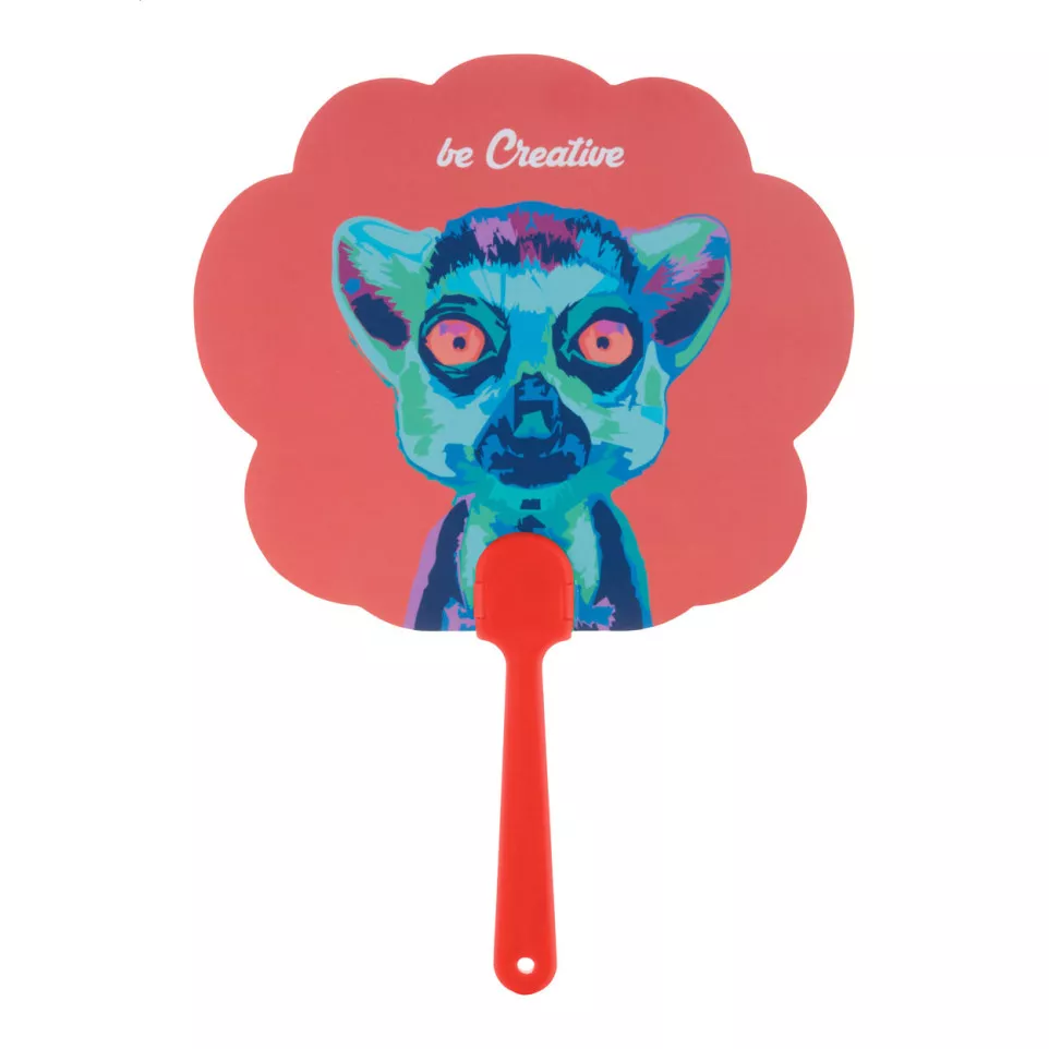 Digibreeze red white custom made fan 