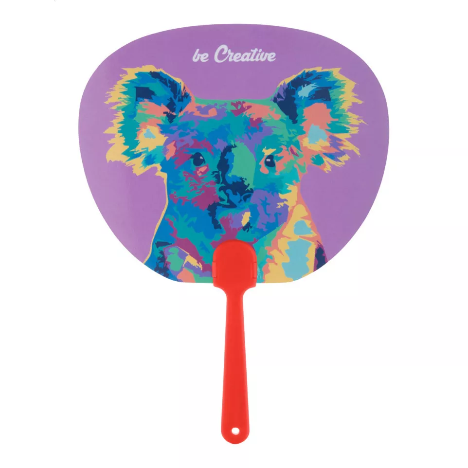 Digibreeze red white custom made fan 