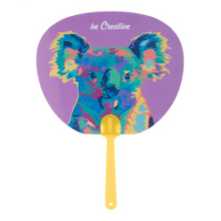 Digibreeze yellow white custom made fan 