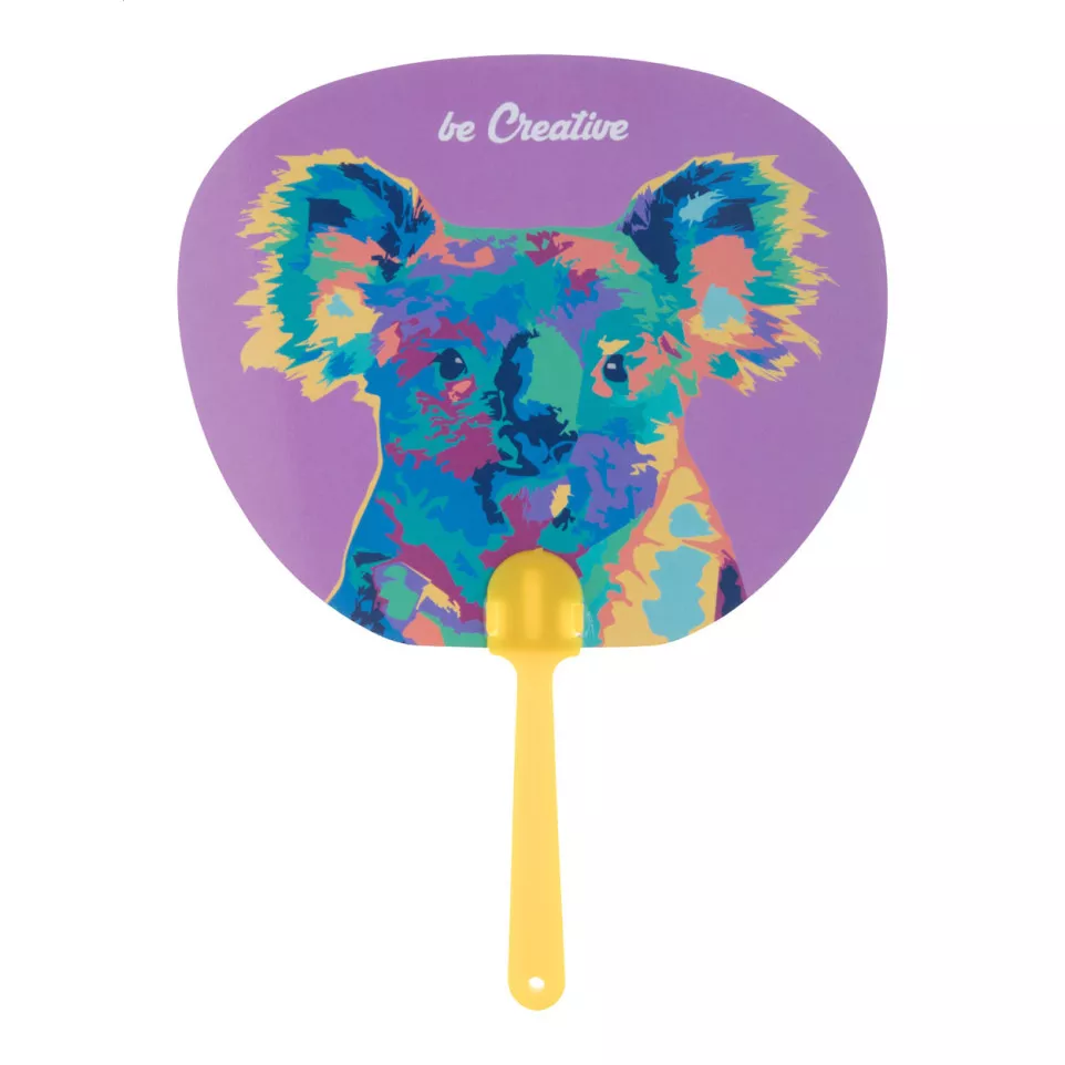 Digibreeze yellow white custom made fan 