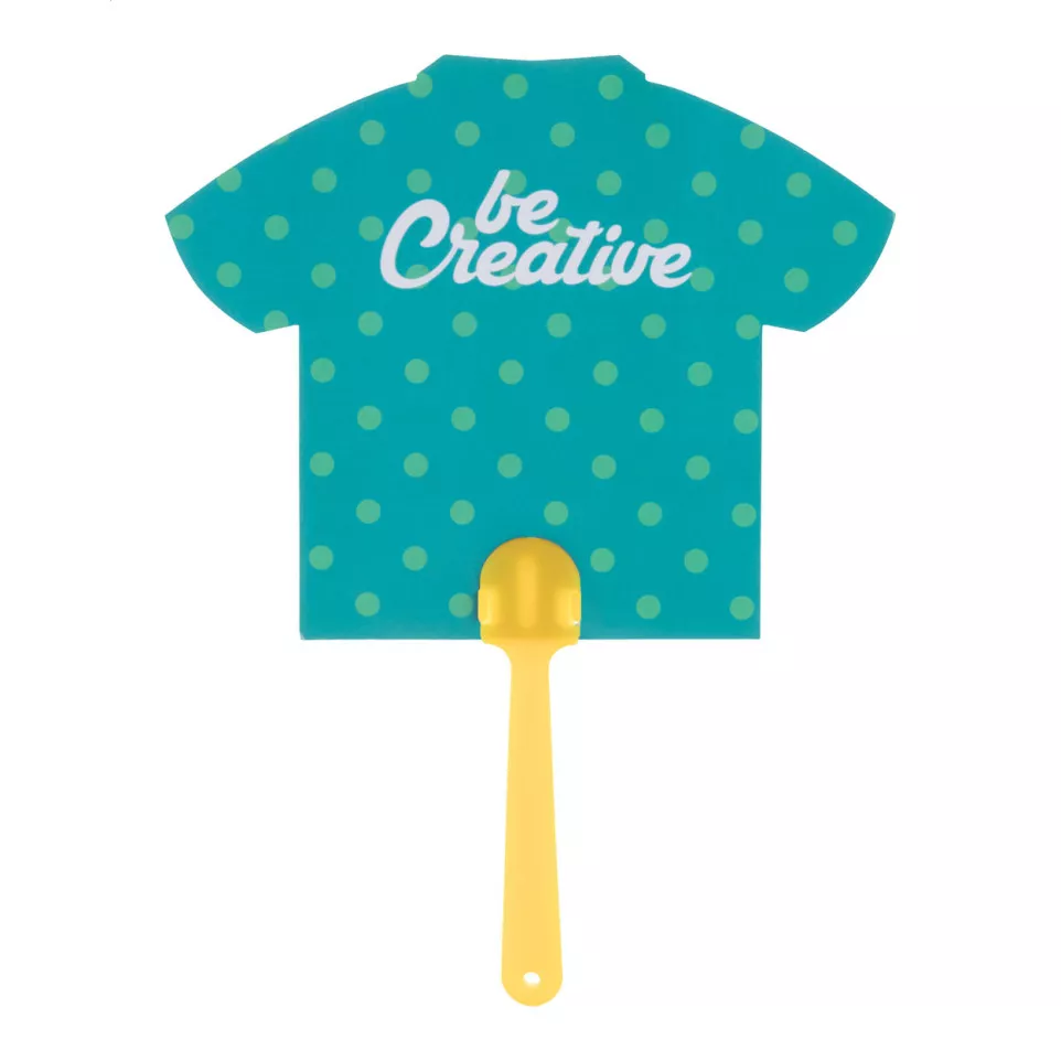 Digibreeze yellow white custom made fan 