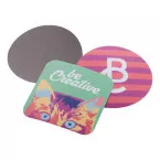 Fridgy wit  custom made koelkastmagneet 