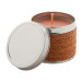 Scendle brown silver scented candle, chocolate 