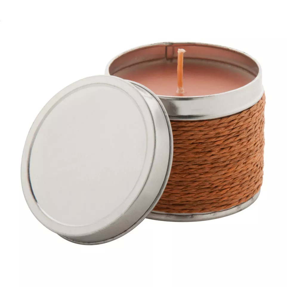 Scendle brown silver scented candle,...