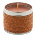 Scendle brown silver scented candle, chocolate 