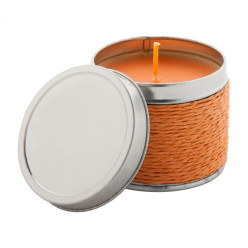 Scendle orange silver scented candle, orange 