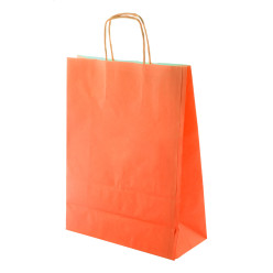 Store orange  paper bag 