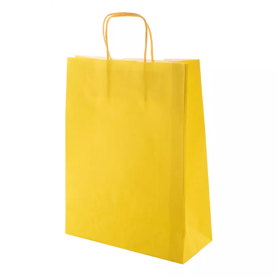 Store jaune  sac en papier 