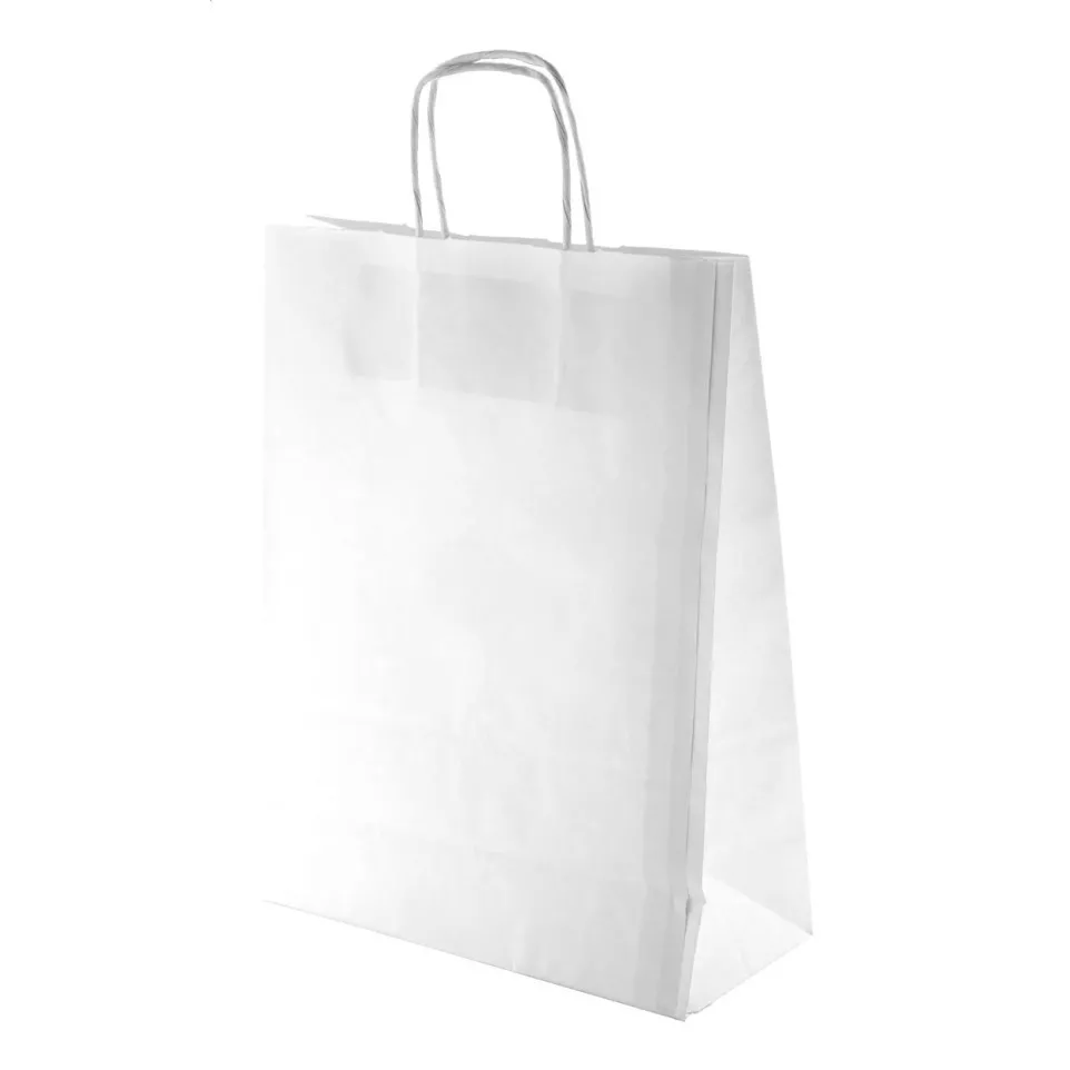 Store blanc  sac en papier 