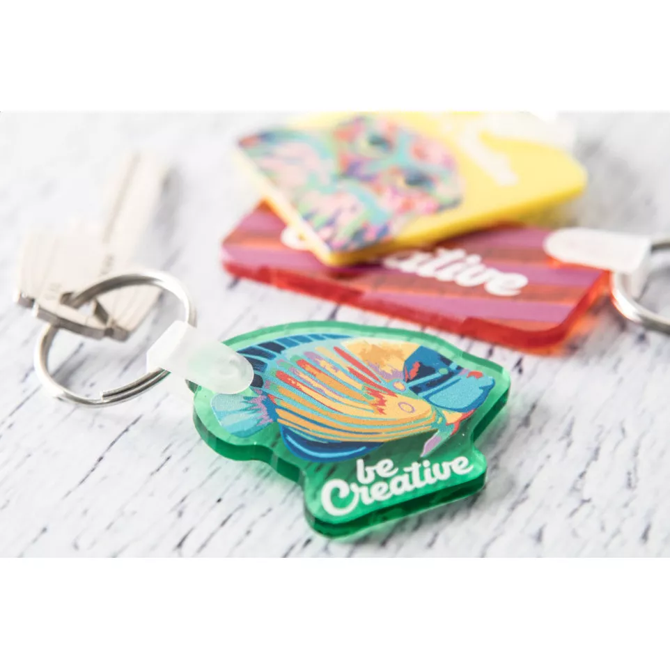 CreaFob vert transparent  porte-clés 