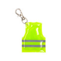 Pit Lane yellow  mini reflective vest keyring 