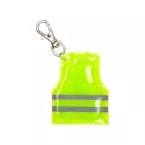 Pit Lane yellow  mini reflective vest keyring 