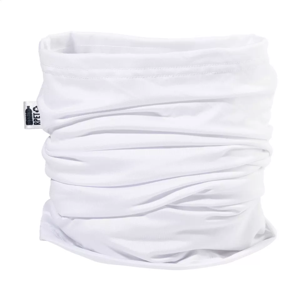 CreaScarf white  custom RPET multiscarf 