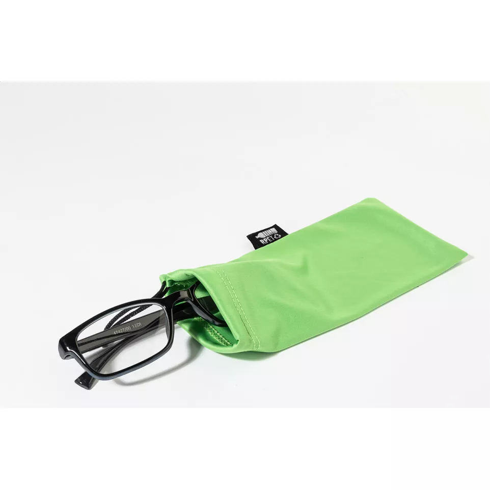 Pousun green  RPET sunglasses case 