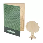 SendCraft blanc  carte postale puzzle personnalisée, arbre 