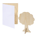 SendCraft white  custom puzzle postcard, tree 