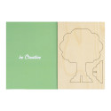 SendCraft white  custom puzzle postcard, tree 