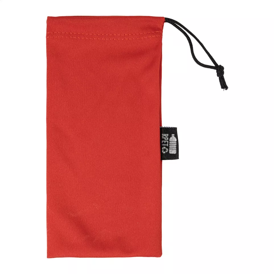 Pousun red  RPET sunglasses case 