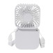 Aerofold white  RABS rechargeable hand fan 