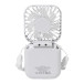 Aerofold white  RABS rechargeable hand fan 