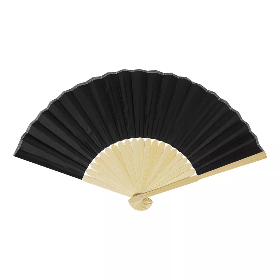 Repper black  RPET hand fan 