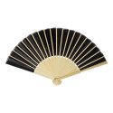 Repper black  RPET hand fan 