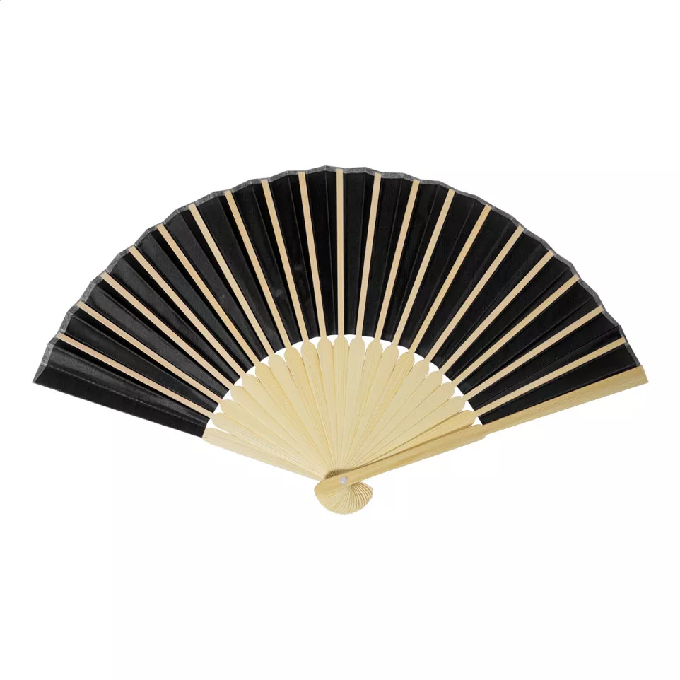 Repper black  RPET hand fan 