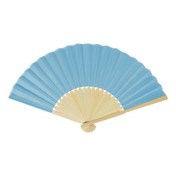 Repper light blue  RPET hand fan 
